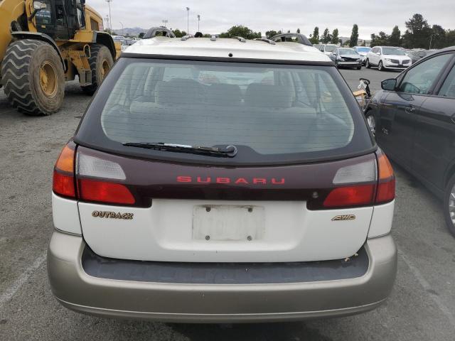 4S3BH665917672848 - 2001 SUBARU LEGACY OUTBACK WHITE photo 6