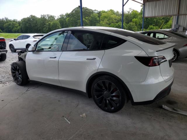 7SAYGDEFXNF523525 - 2022 TESLA MODEL Y WHITE photo 2