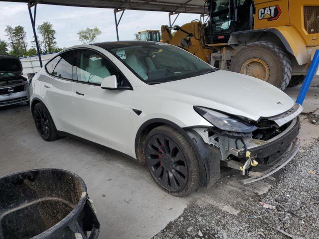 7SAYGDEFXNF523525 - 2022 TESLA MODEL Y WHITE photo 4
