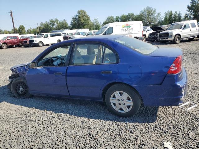 1HGES16344L009426 - 2004 HONDA CIVIC DX VP BLUE photo 2