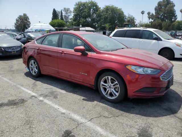 3FA6P0LU3JR198343 - 2018 FORD FUSION SE HYBRID Qırmızı foto 4