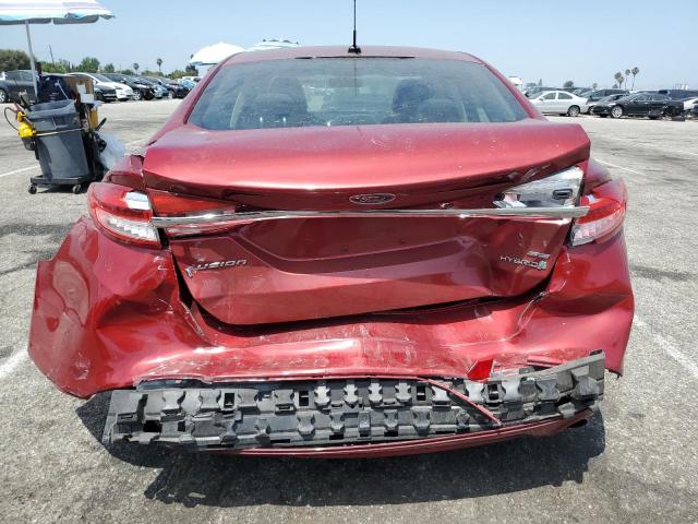 3FA6P0LU3JR198343 - 2018 FORD FUSION SE HYBRID Qırmızı foto 6