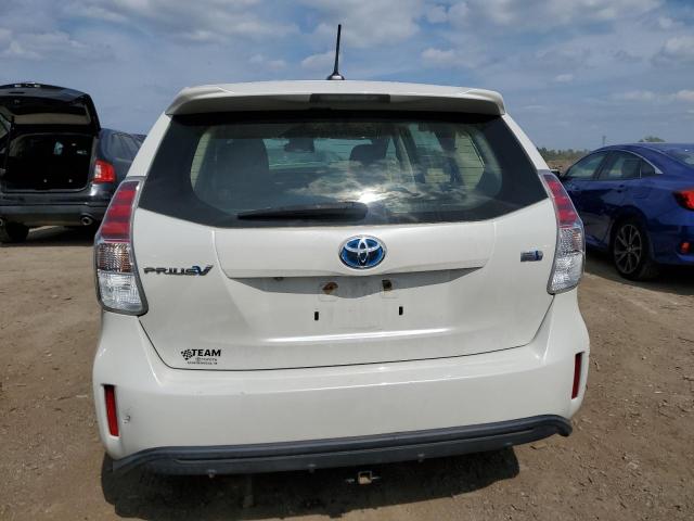 JTDZN3EUXFJ037727 - 2015 TOYOTA PRIUS V WHITE photo 6