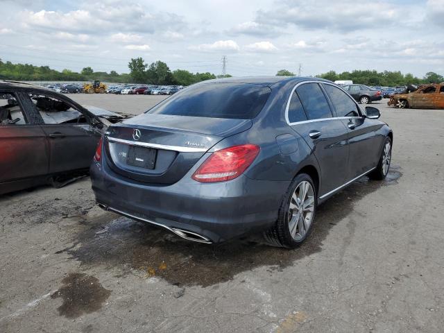 55SWF4KB6FU076040 - 2015 MERCEDES-BENZ C300 300 4MATIC GRAY photo 3