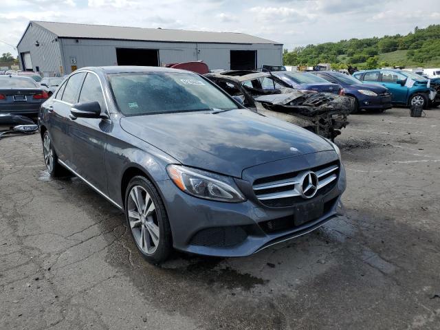 55SWF4KB6FU076040 - 2015 MERCEDES-BENZ C300 300 4MATIC GRAY photo 4