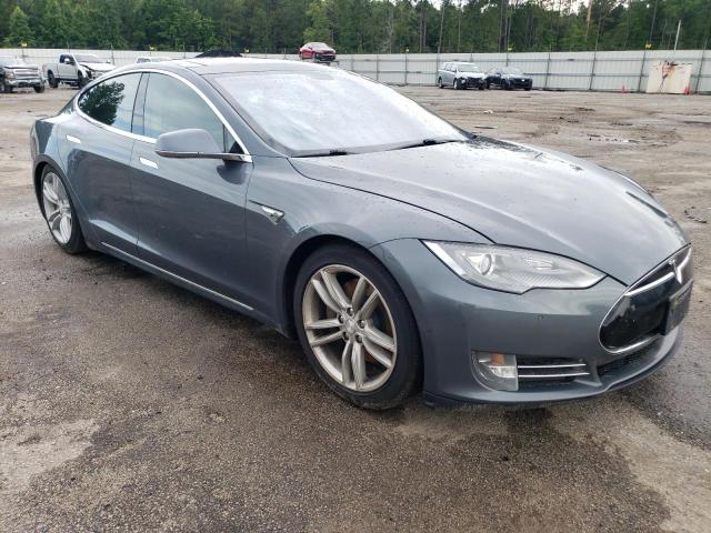 5YJSA1H1XEFP45372 - 2014 TESLA MODEL S Մոխրագույն լուսանկար 4