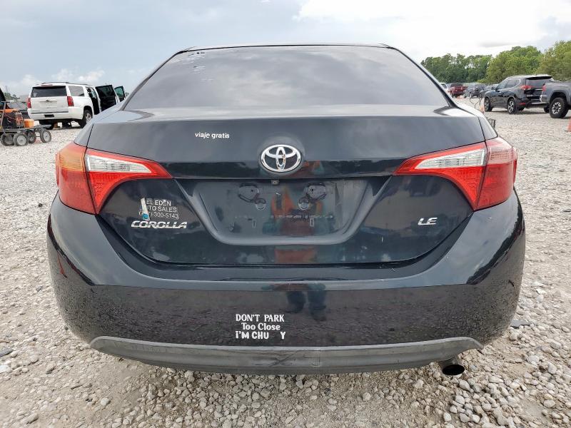 5YFBURHE4JP773255 - 2018 TOYOTA COROLLA L BLACK photo 6