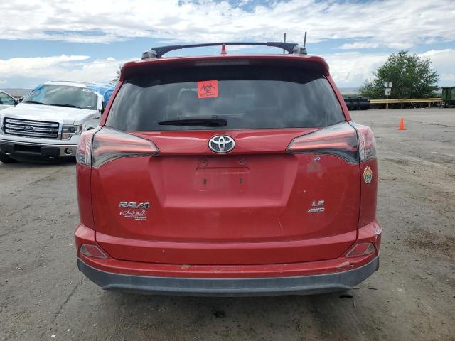 2T3BFREV2GW517189 - 2016 TOYOTA RAV4 LE RED photo 6