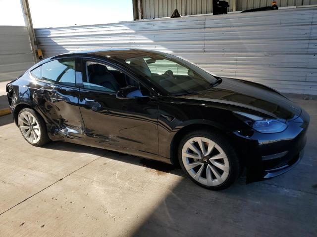 5YJ3E1EAXNF190100 - 2022 TESLA MODEL 3 BLACK photo 4