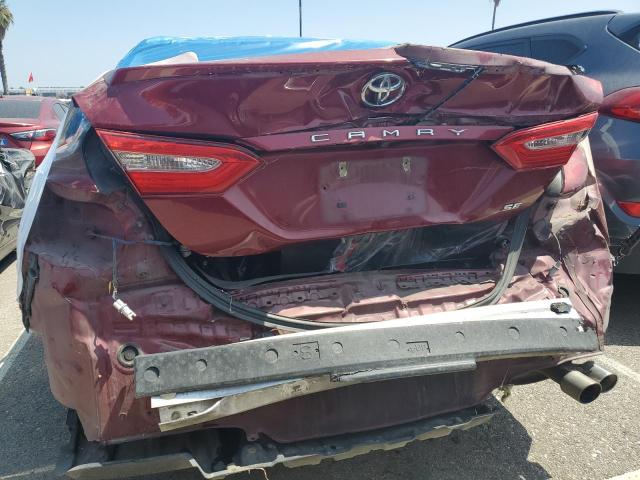 4T1B11HK0JU594306 - 2018 TOYOTA CAMRY L RED photo 6