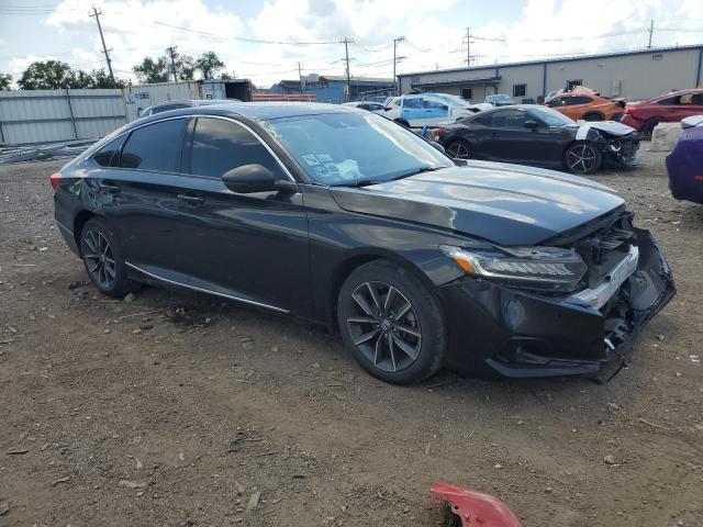 1HGCV1F55MA002318 - 2021 HONDA ACCORD EXL BLACK photo 4