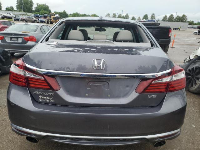 1HGCR3F88GA002943 - 2016 HONDA ACCORD EXL GRAY photo 6