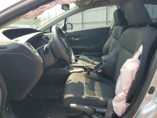 2HGFB2F57EH556958 - 2014 HONDA CIVIC LX GRAY photo 7