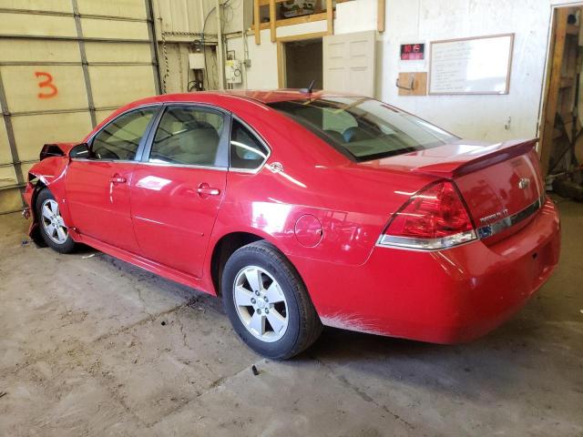 2G1WT57K391236478 - 2009 CHEVROLET IMPALA 1LT RED photo 2