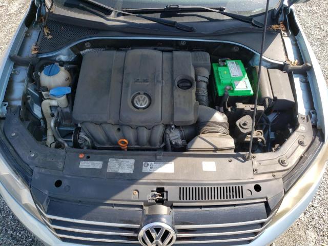 1VWBP7A32CC040974 - 2012 VOLKSWAGEN PASSAT SE BLUE photo 11