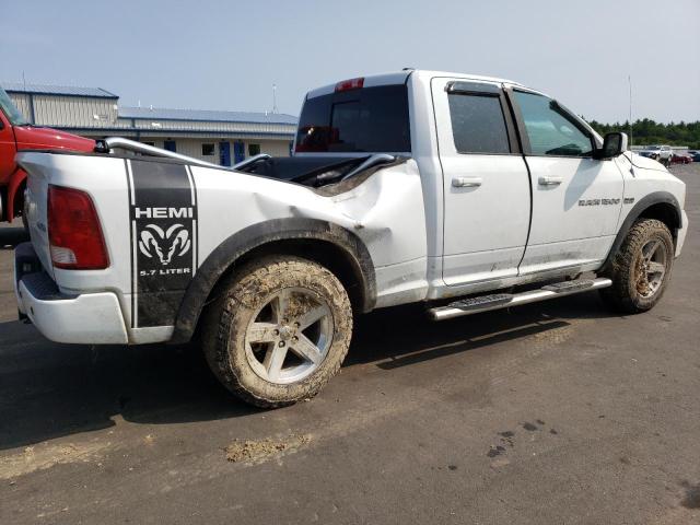 1C6RD7HT1CS170838 - 2012 DODGE RAM 1500 SPORT WHITE photo 3