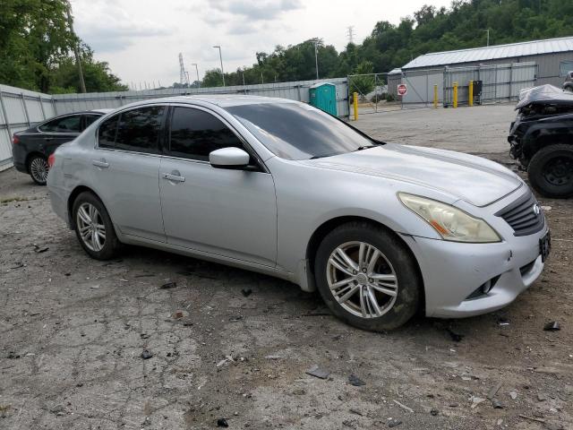 JN1CV6AR5AM251849 - 2010 INFINITI G37 SILVER photo 4