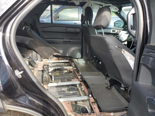 1FM5K8AB9MGB04963 - 2021 FORD EXPLORER POLICE INTERCEPTOR BLACK photo 10