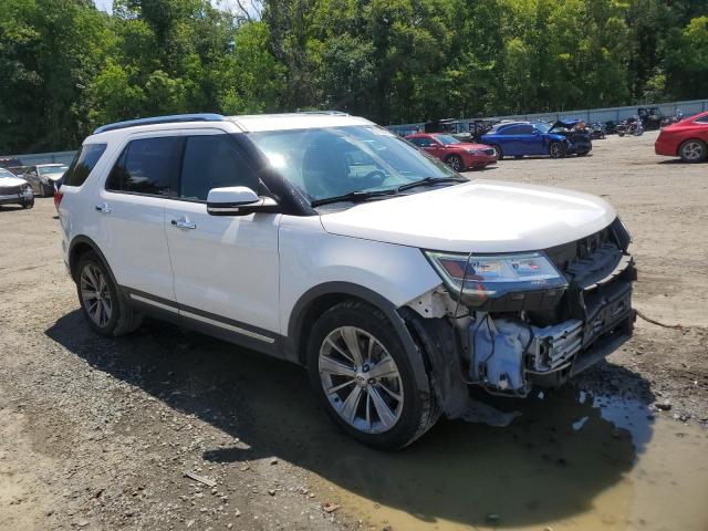 1FM5K7F88JGA16215 - 2018 FORD EXPLORER LIMITED WHITE photo 4