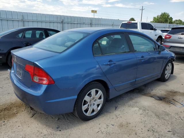 1HGFA16568L053605 - 2008 HONDA CIVIC LX BLUE photo 3