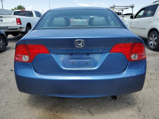 1HGFA16568L053605 - 2008 HONDA CIVIC LX BLUE photo 6