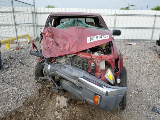 4TASN92N5XZ509705 - 1999 TOYOTA TACOMA XTRACAB PRERUNNER მუქწითელი ფოტო 5