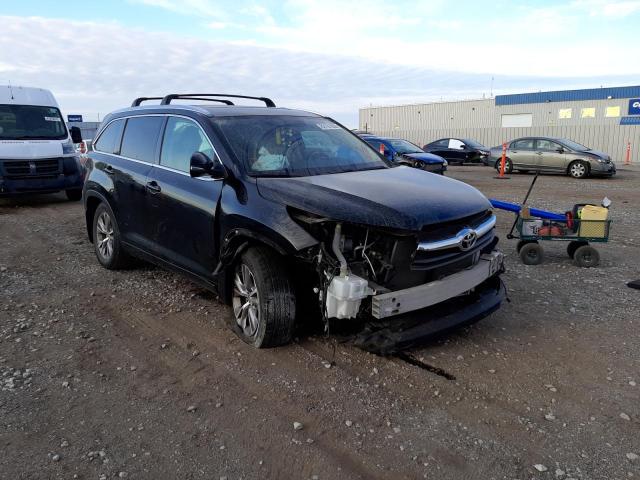 5TDJKRFH1ES007155 - 2014 TOYOTA HIGHLANDER XLE 黑色 照片 1
