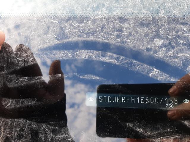 5TDJKRFH1ES007155 - 2014 TOYOTA HIGHLANDER XLE 黑色 照片 10