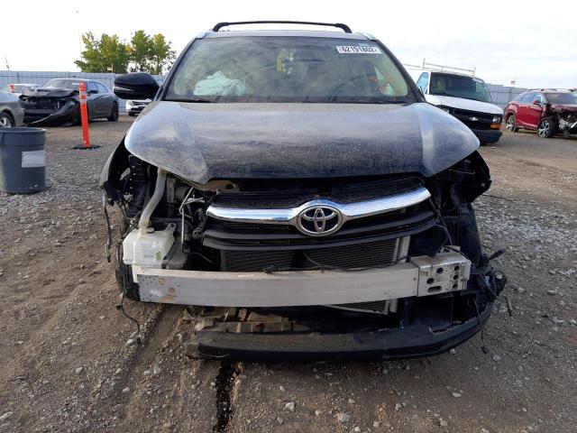 5TDJKRFH1ES007155 - 2014 TOYOTA HIGHLANDER XLE 黑色 照片 9