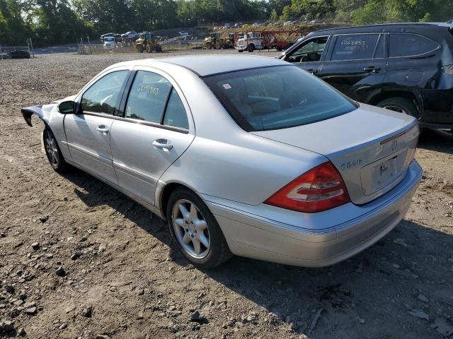 WDBRF81J24F480197 - 2004 MERCEDES-BENZ C 240 4MATIC SILVER photo 2