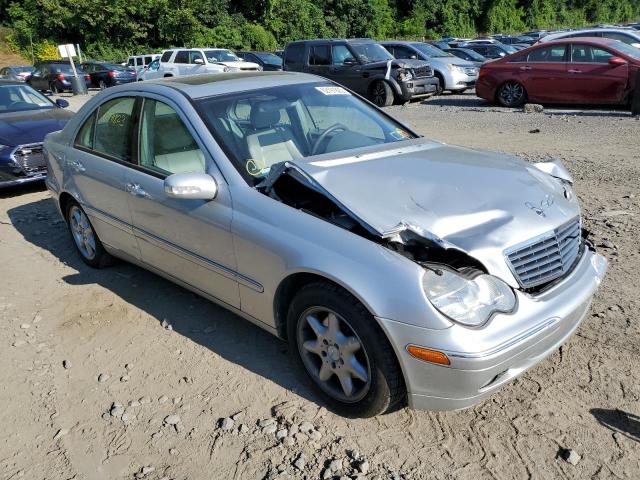 WDBRF81J24F480197 - 2004 MERCEDES-BENZ C 240 4MATIC SILVER photo 4