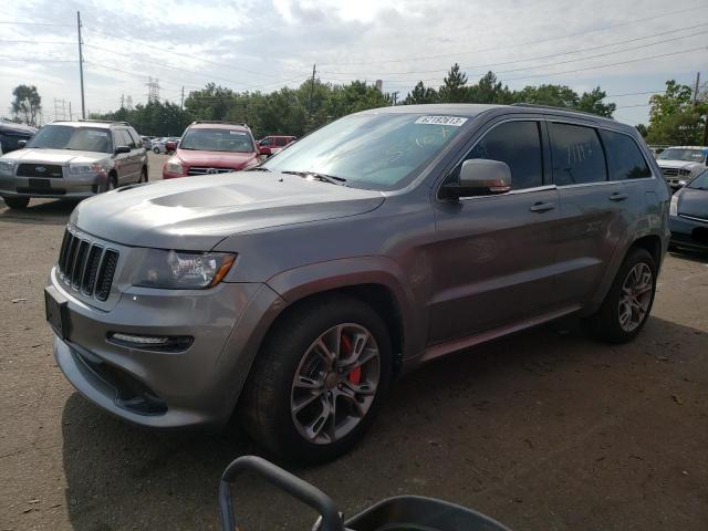 1C4RJFDJXCC205760 - 2012 JEEP GRANDCHERO SRT-8 GRAY photo 1