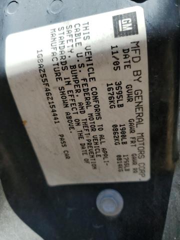 1G8AZ55F46Z154441 - 2006 SATURN ION LEVEL 2 BLACK photo 12