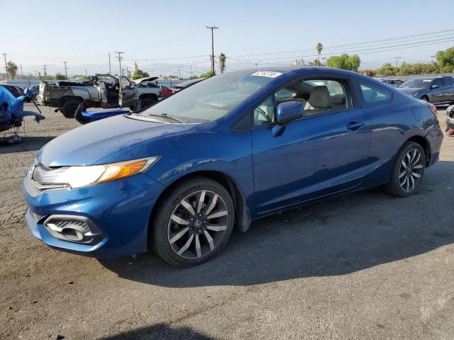 2HGFG3B07EH516820 - 2014 HONDA CIVIC EXL BLUE photo 1