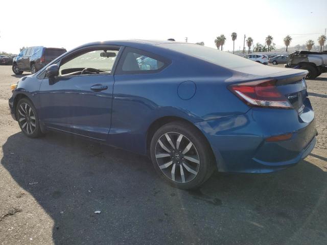 2HGFG3B07EH516820 - 2014 HONDA CIVIC EXL BLUE photo 2