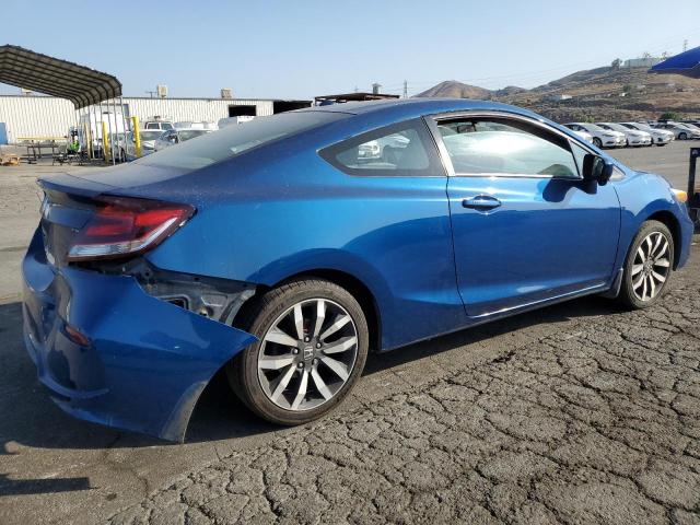 2HGFG3B07EH516820 - 2014 HONDA CIVIC EXL BLUE photo 3