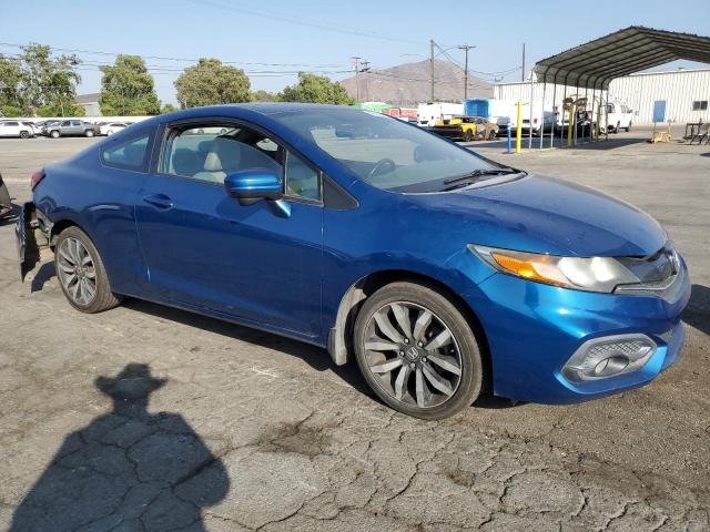 2HGFG3B07EH516820 - 2014 HONDA CIVIC EXL BLUE photo 4