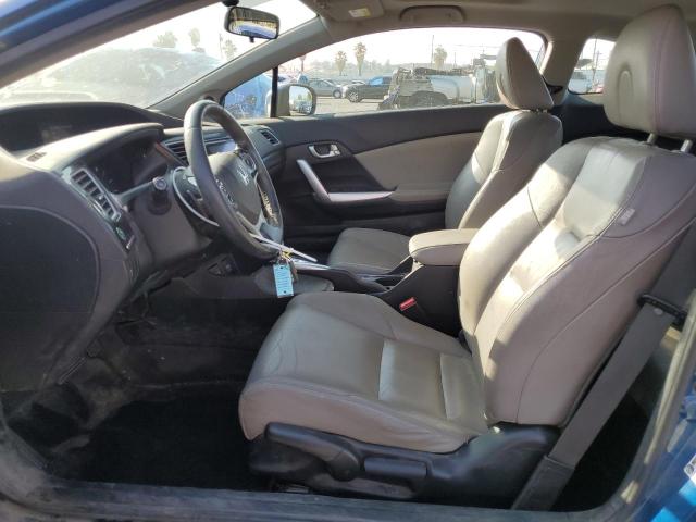 2HGFG3B07EH516820 - 2014 HONDA CIVIC EXL BLUE photo 7