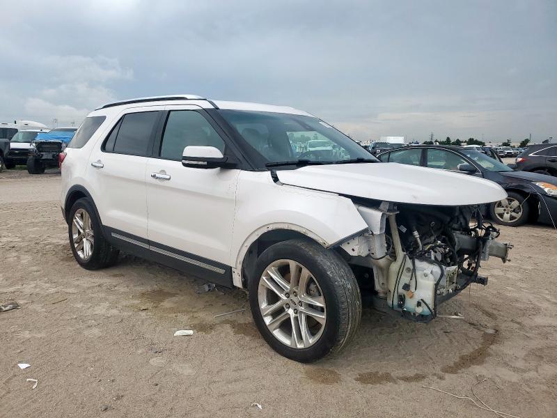 1FM5K7F8XHGA75423 - 2017 FORD EXPLORER LIMITED Biały zdjęcie 4