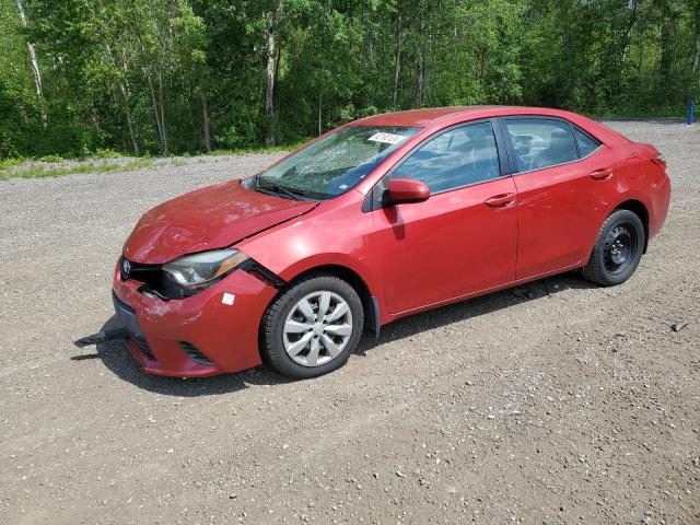 2T1BURHE8FC349262 - 2015 TOYOTA COROLLA L RED photo 1