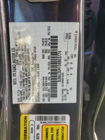 3LN6L2G91DR803774 - 2013 LINCOLN MKZ BLUE photo 23