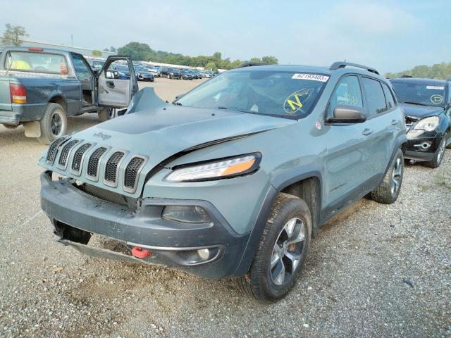 1C4PJMBS9EW145897 - 2014 JEEP CHEROKEE TRAILHAWK GRAY photo 1