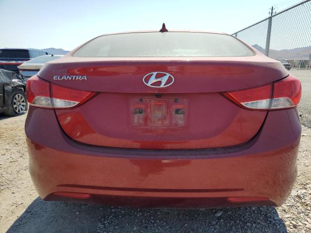 5NPDH4AEXDH337893 - 2013 HYUNDAI ELANTRA GLS RED photo 6