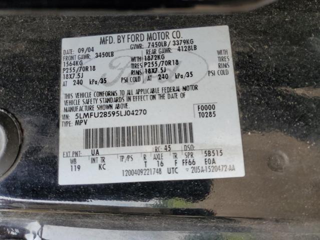 5LMFU28595LJ04270 - 2005 LINCOLN NAVIGATOR 黑色 照片 13