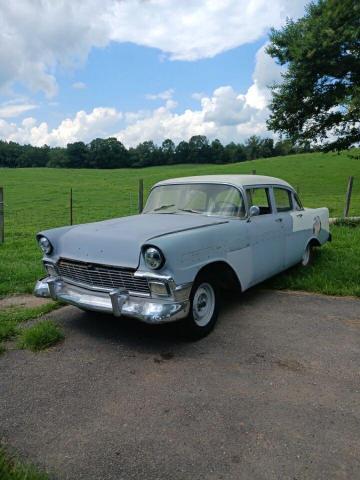 VC56N082093 - 1956 CHEVROLET BEL AIR GRAY photo 2