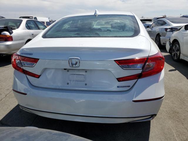 1HGCV3F42LA007235 - 2020 HONDA ACCORD HYBRID EX WHITE photo 6