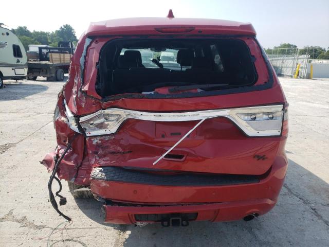 1C4SDJCT4GC394717 - 2016 DODGE DURANGO R/T RED photo 6