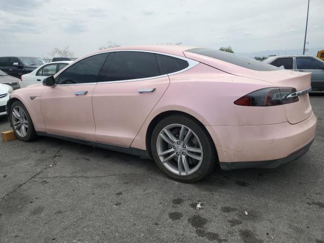 5YJSA1E25FF106718 - 2015 TESLA MODEL S 粉色 照片 2