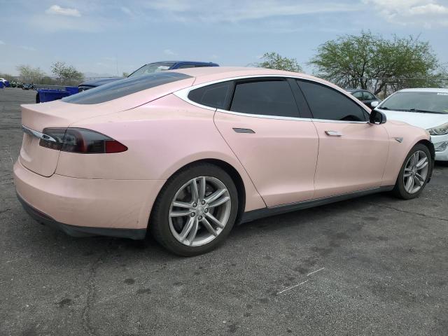 5YJSA1E25FF106718 - 2015 TESLA MODEL S 粉色 照片 3