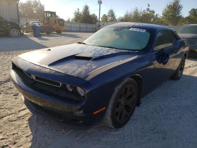 2C3CDZBGXFH804783 - 2015 DODGE CHALLENGER SXT PLUS BLUE photo 2